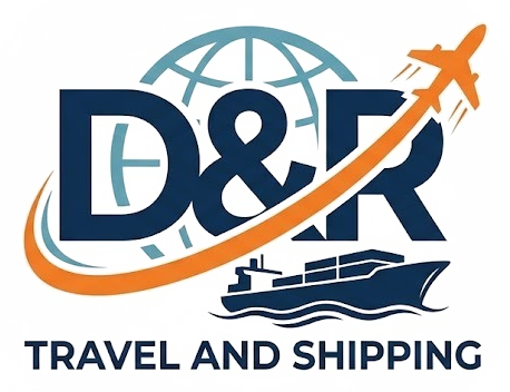 D&R Travel and Shipping Logo